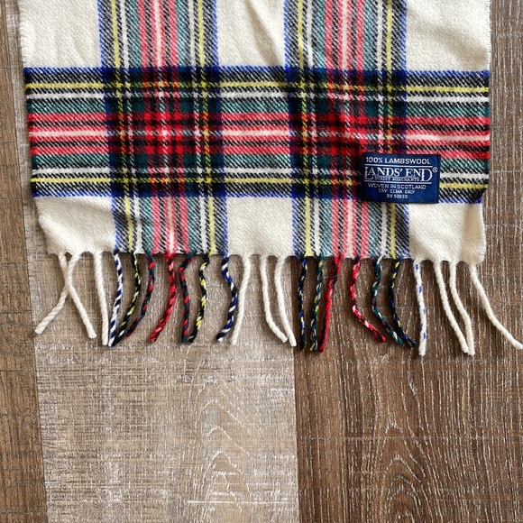 Lands’ End vintage lambswool scarf - Picture 6 of 6